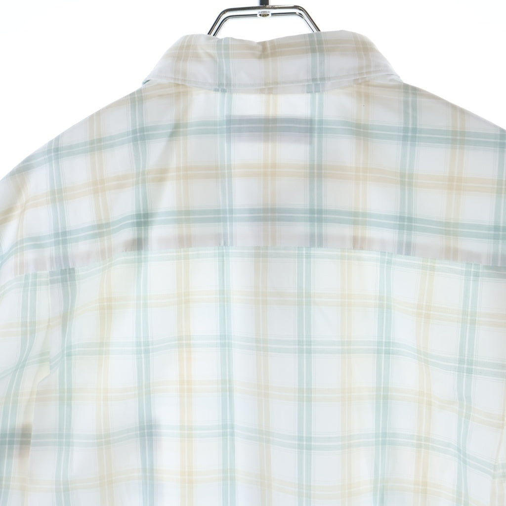 WACKO MARIA(ワコマリア) ×SOKTAS CHECK OPEN COLLAR SHIRT ソクタス チェック 半袖 オープンカラーシャツ ホワイト/ベージュ/グリーン