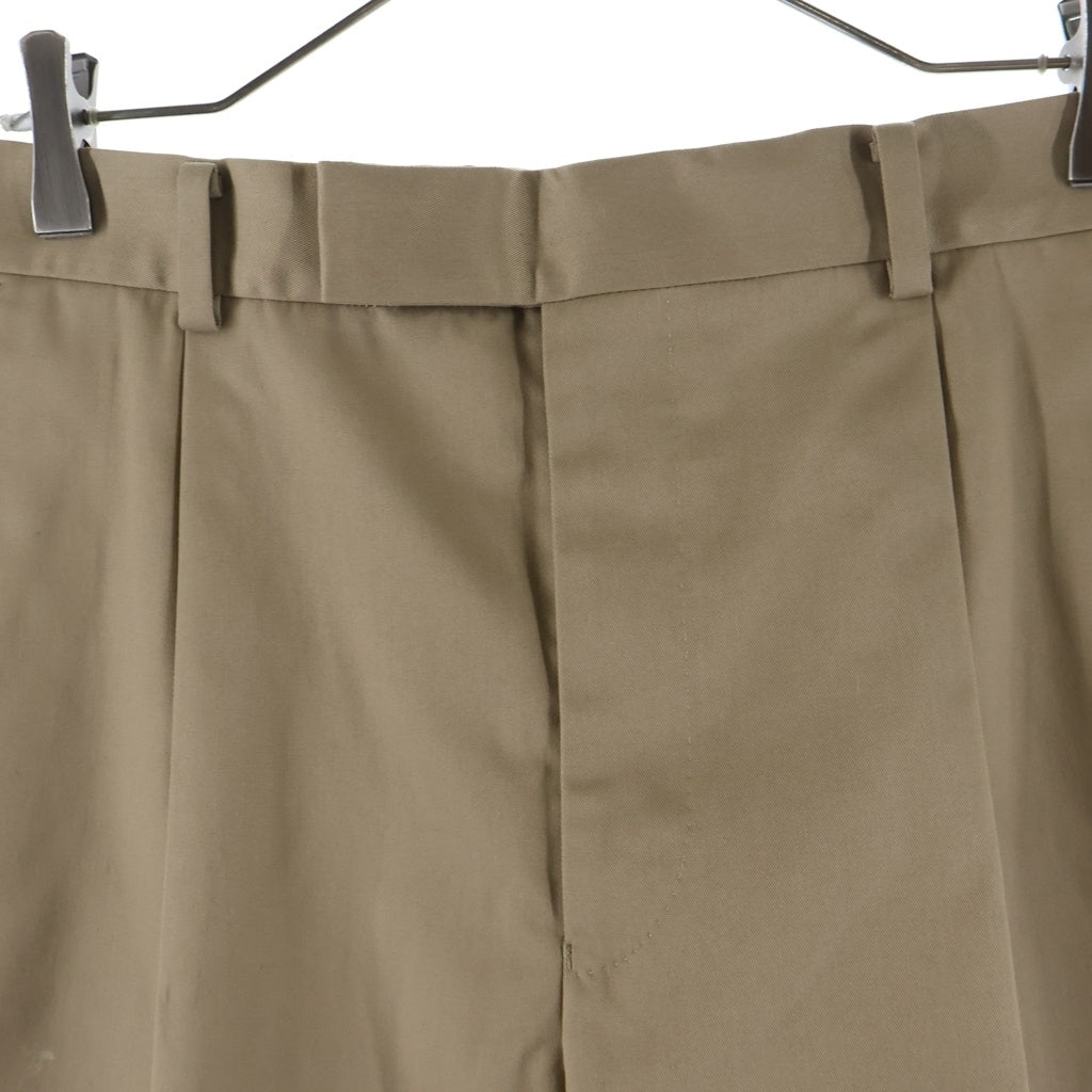 WACKO MARIA(ワコマリア) 25SS PLEATED TROUSERS TYPE-2 プリーツド トラウザーズ スラックスパンツ ベージュ 25SSE-WMP-TR01