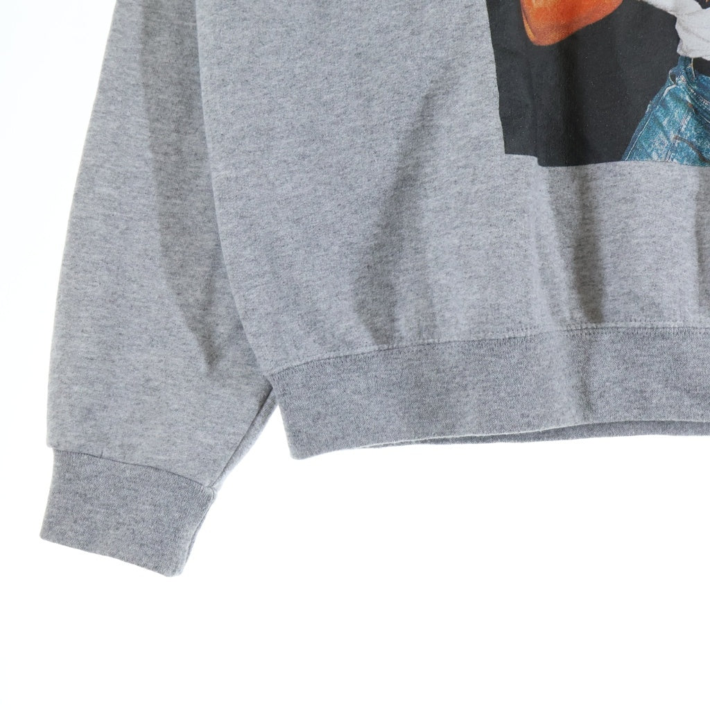 WACKO MARIA(ワコマリア) 24SS ×JIRO KONAMI CREW NECK SWEAT SHIRT TYPE-4 小浪次郎 フロントプリント クルーネックスウェットトレーナー グレー JIROKONAMI-WM-SS04