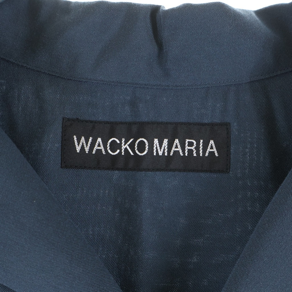 WACKO MARIA(ワコマリア) 25SS 50'S OPEN COLLAR SHIRT S/S TYPE-4 フィフティーズ 半袖 オープンカラーシャツ ネイビー 25SS-WMS-OC17