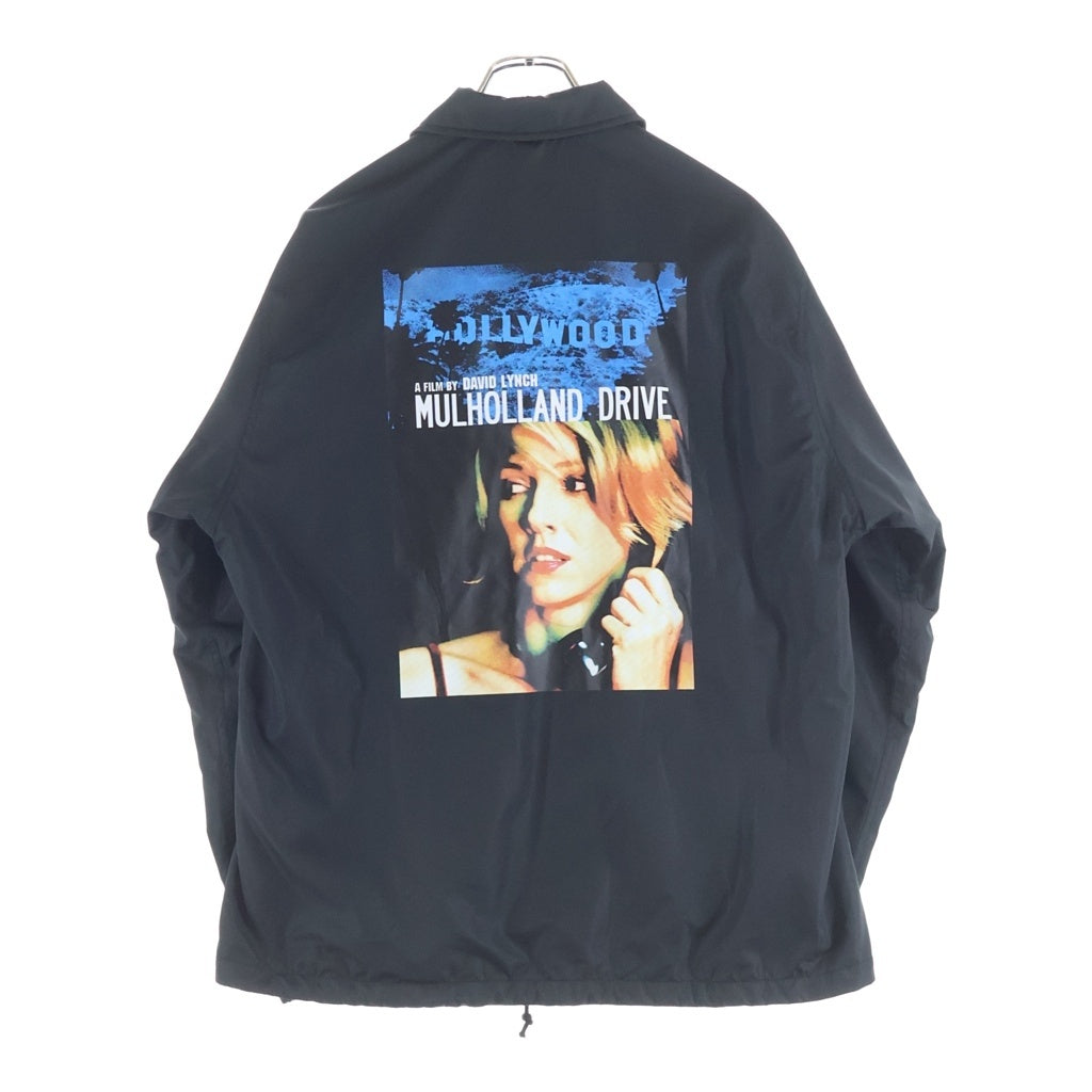 WACKO MARIA(ワコマリア) 26SS ×MULHOLLAND DRIVE COACH JACKET マルホランドドライブ バックプリント コーチジャケット ブラック MD-WM-BL03
