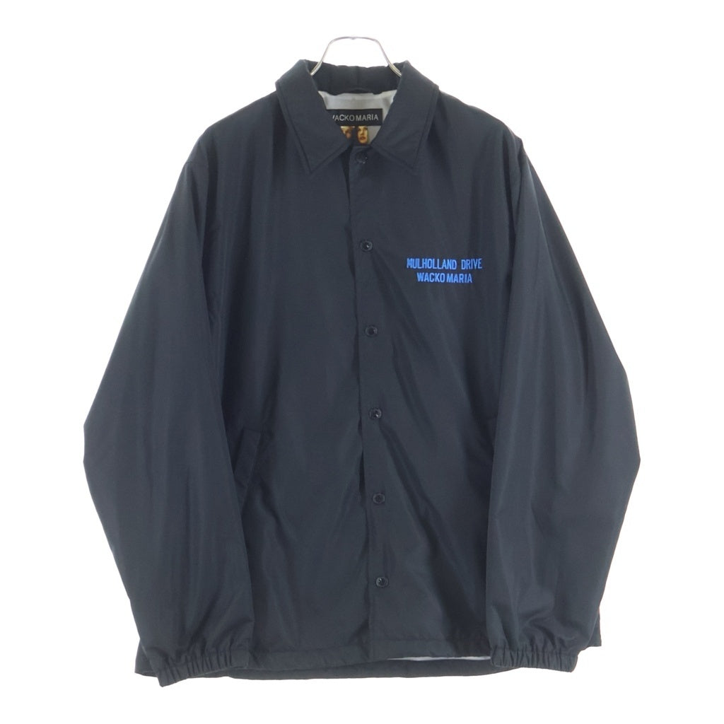 WACKO MARIA(ワコマリア) 26SS ×MULHOLLAND DRIVE COACH JACKET マルホランドドライブ バックプリント コーチジャケット ブラック MD-WM-BL03