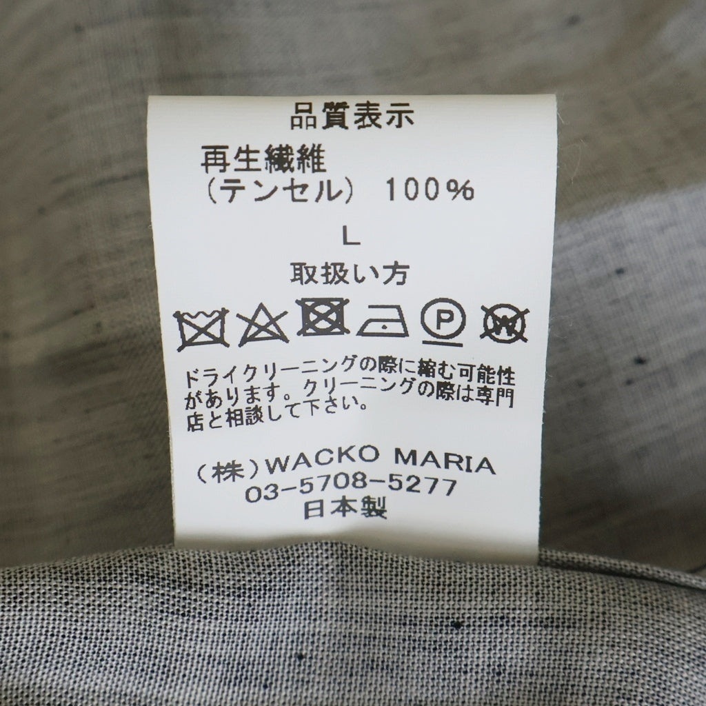 WACKO MARIA(ワコマリア) 25SS ×THE DARK KNIGHT TRILOGY S/S HAWAIIAN SHIRT TYPE-4 ザダークナイトトリロジー 総柄 半袖 ハワイアンシャツ ブラック TDKT-WM-HI04