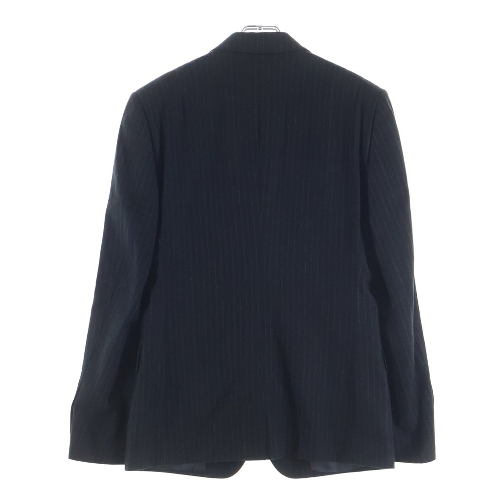 DOLCE & GABBANA(ドルチェアンドガッバーナ) ストライプ ウールテーラードジャケット スラックスパンツ セットアップスーツ ブラック