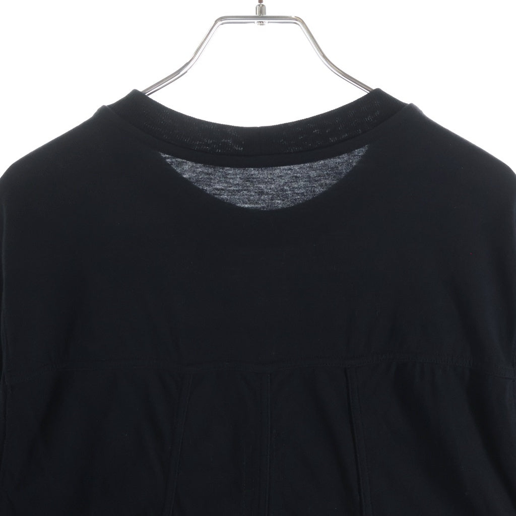 Rick Owens(リックオウエンス) GRID CREWNECK グリットクルーネックTシャツワンピース レディースカットソー ブラック RU02B2244-JA