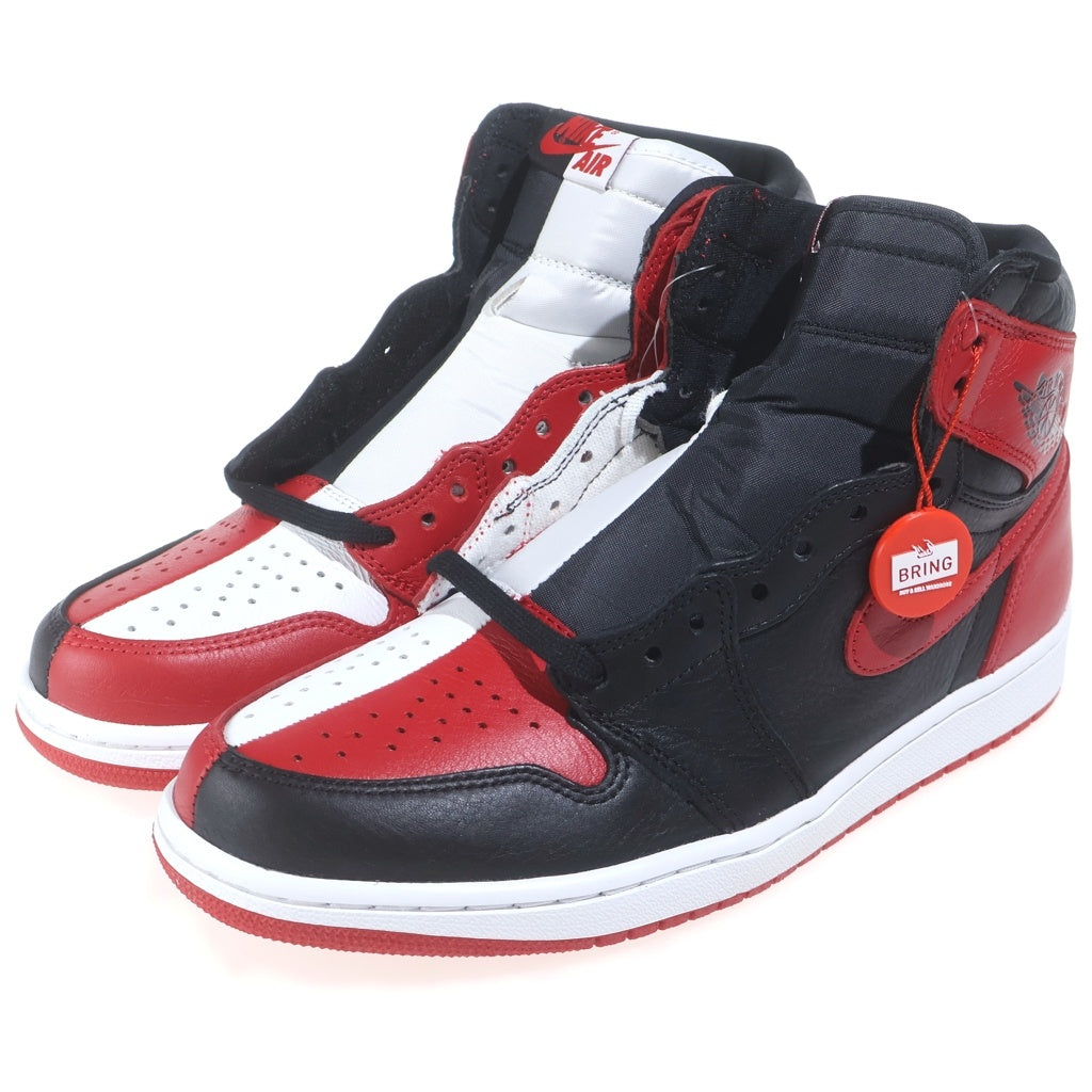 NIKE(ナイキ) AIR JORDAN 1 HIGH Homage To Home エアジョーダン 1 オマージュトゥホーム ハイカットスニーカー レッド/ホワイト/ブラック US9.5/27.5cm 861428-061