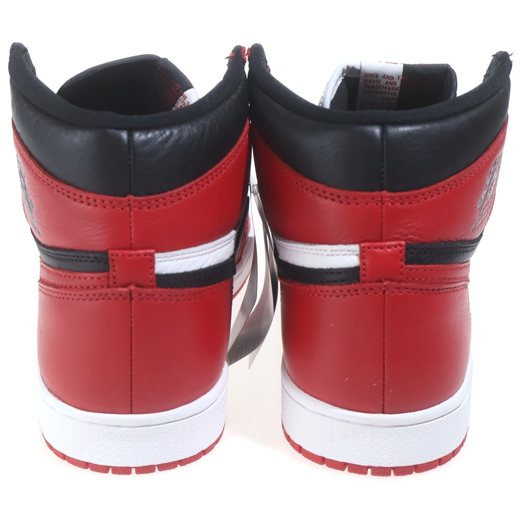 NIKE(ナイキ) AIR JORDAN 1 HIGH Homage To Home エアジョーダン 1 オマージュトゥホーム ハイカットスニーカー レッド/ホワイト/ブラック US9.5/27.5cm 861428-061