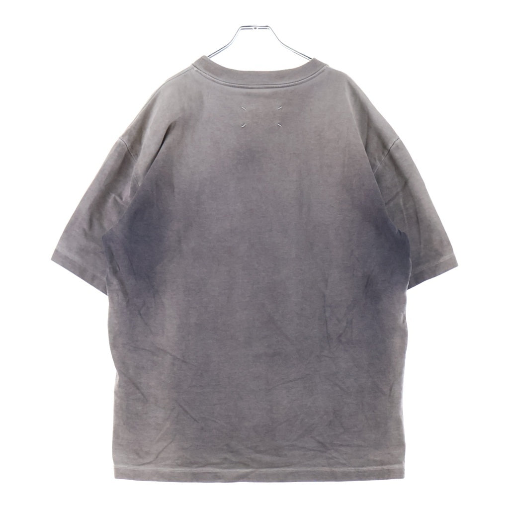 Maison Margiela(メゾンマルジェラ) Embroidered Logo Heavy T-Shirt フロントロゴエンブロイダリー ヘビー クルーネック半袖Tシャツ カットソー グレー S50GC0626