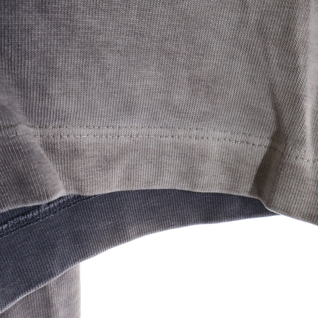 Maison Margiela(メゾンマルジェラ) Embroidered Logo Heavy T-Shirt フロントロゴエンブロイダリー ヘビー クルーネック半袖Tシャツ カットソー グレー S50GC0626