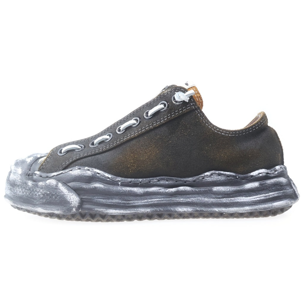 MAISON MIHARAYASUHIRO(メゾンミハラヤスヒロ) ×バックラッシュ ハンクOG ソールステア スエード ガーメントダイ ローカットスニーカー C11FW711