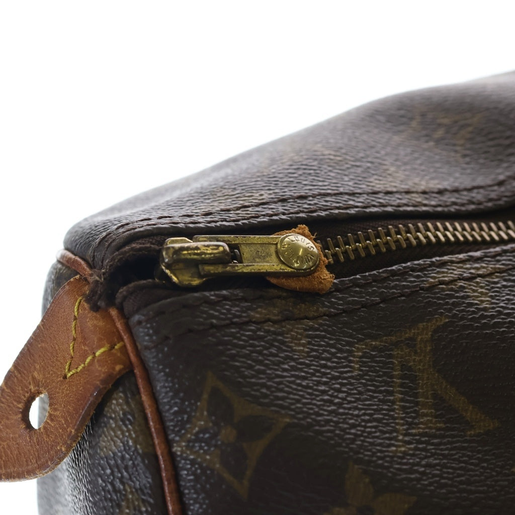 LOUIS VUITTON(ルイヴィトン) モノグラム スピーディ40 PVC レザー ハンドバッグ ブラウン VI881 レディース