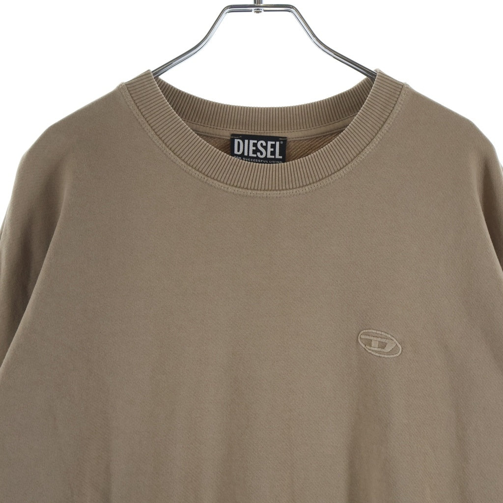 DIESEL(ディーゼル) D-ROLLY Dロリー コットン フリル クルーネックスウェットワンピース レディース ベージュ A06246