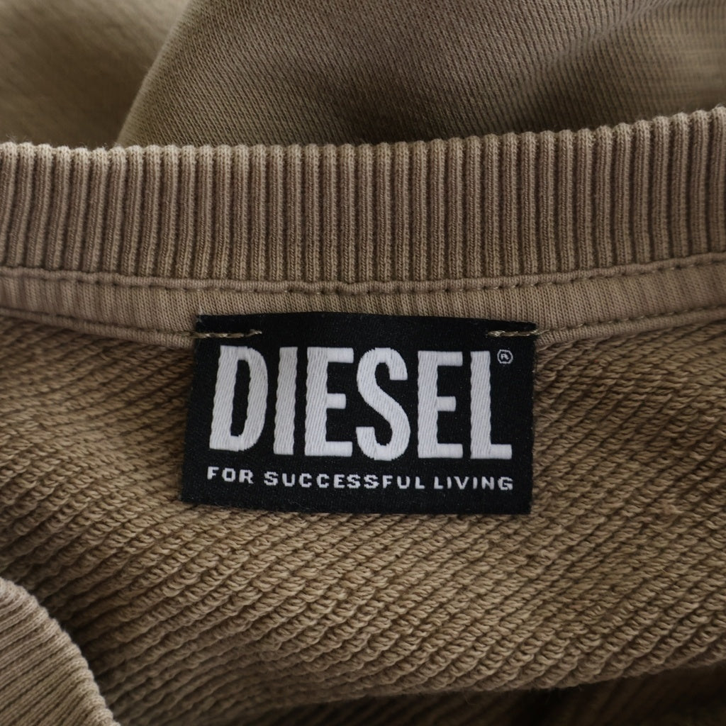 DIESEL(ディーゼル) D-ROLLY Dロリー コットン フリル クルーネックスウェットワンピース レディース ベージュ A06246