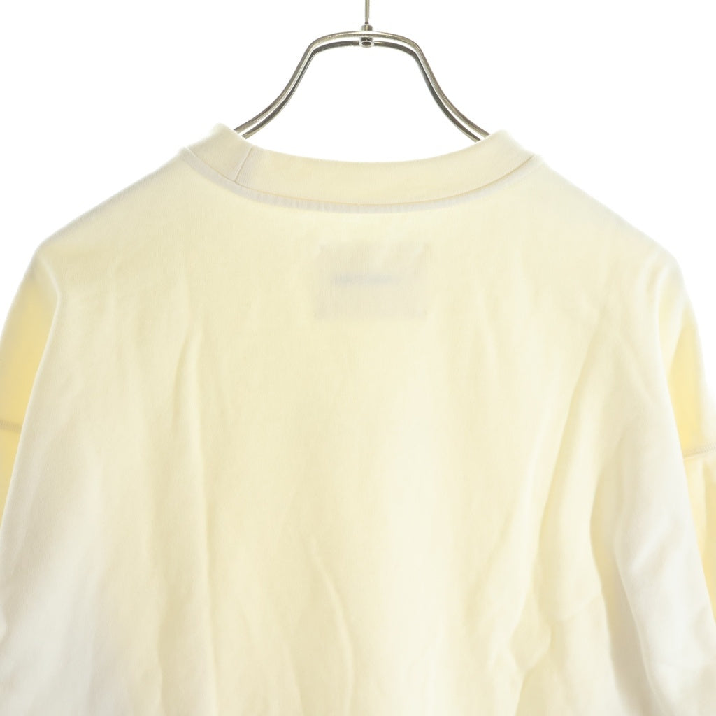 JIL SANDER(ジルサンダー) 21AW コットン フロントロゴプリント クルーネックスウェットシャツ ホワイト JPPT707513 WT248608
