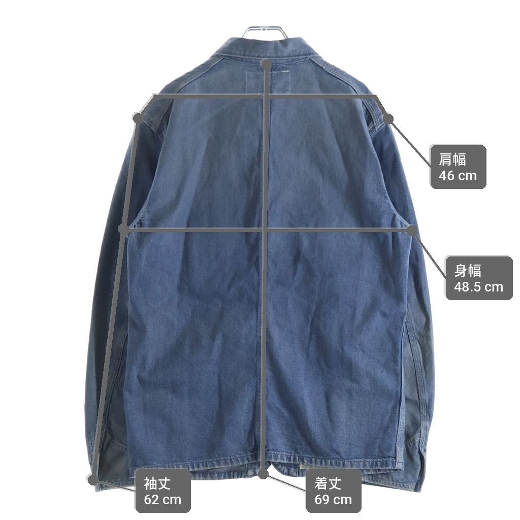 RRL(ダブルアールエル) ENGINEER COAT DENIM COVERALL エンジニアコート デニムカバーオール インディゴ