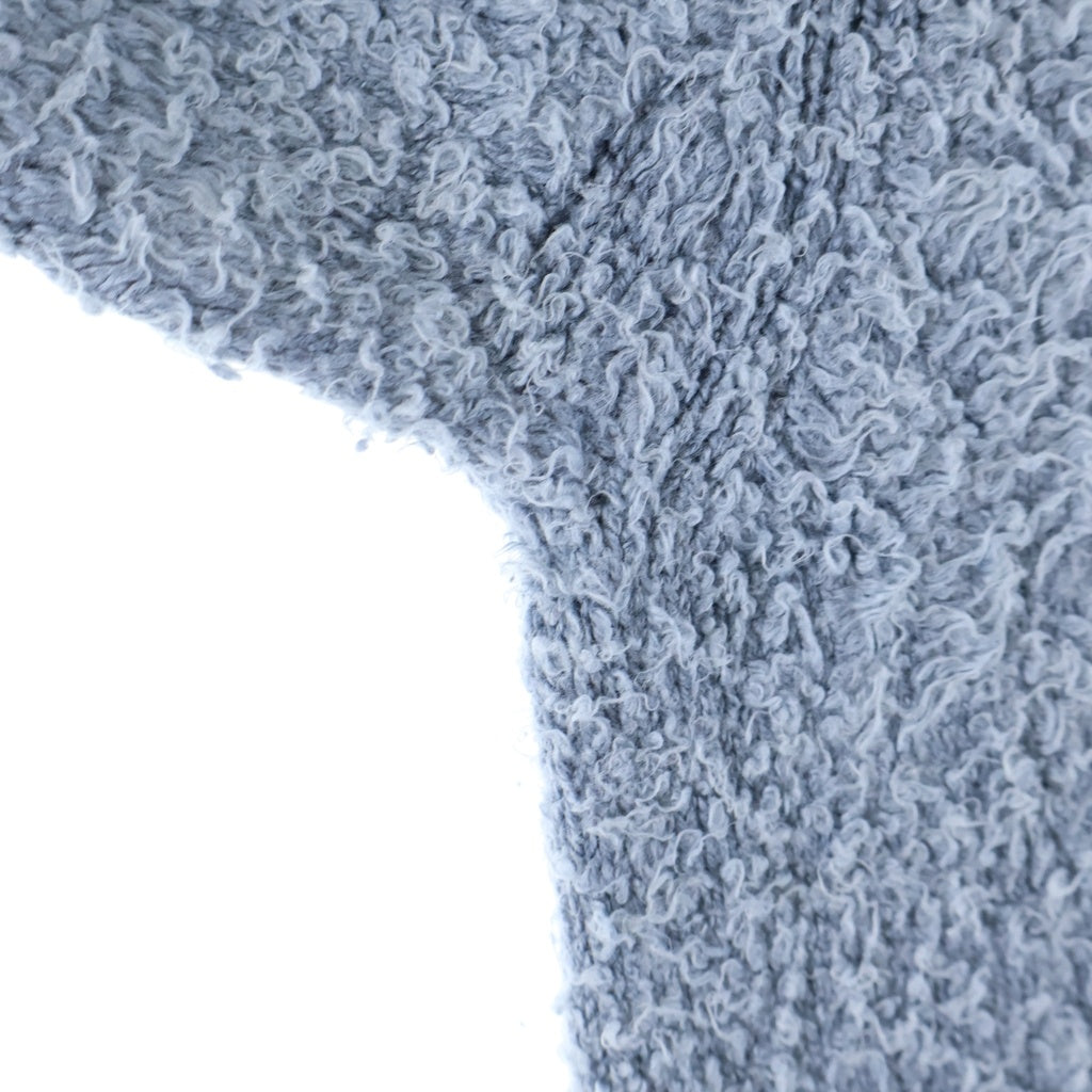 doublet(ダブレット) 25AW BACKBONE KNIT CARDIGAN バックボーン ダメージ加工 ニット カーディガン ブルー 25AW61KN204