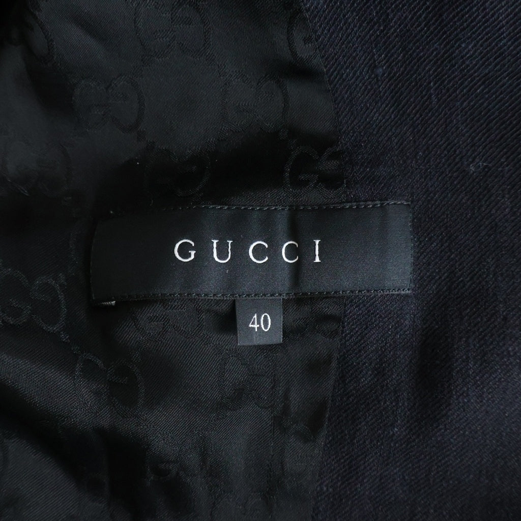 GUCCI(グッチ) バンブー ベルトラップ テーラードジャケット レディース ブラック 257508 ZJ403