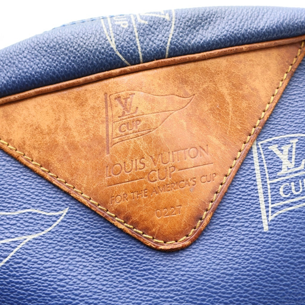 LOUIS VUITTON(ルイヴィトン) サック サンディエゴ ヴィトンカップ ショルダーバッグ ゴールド金具 ブルー M80010 MI0991 レディース