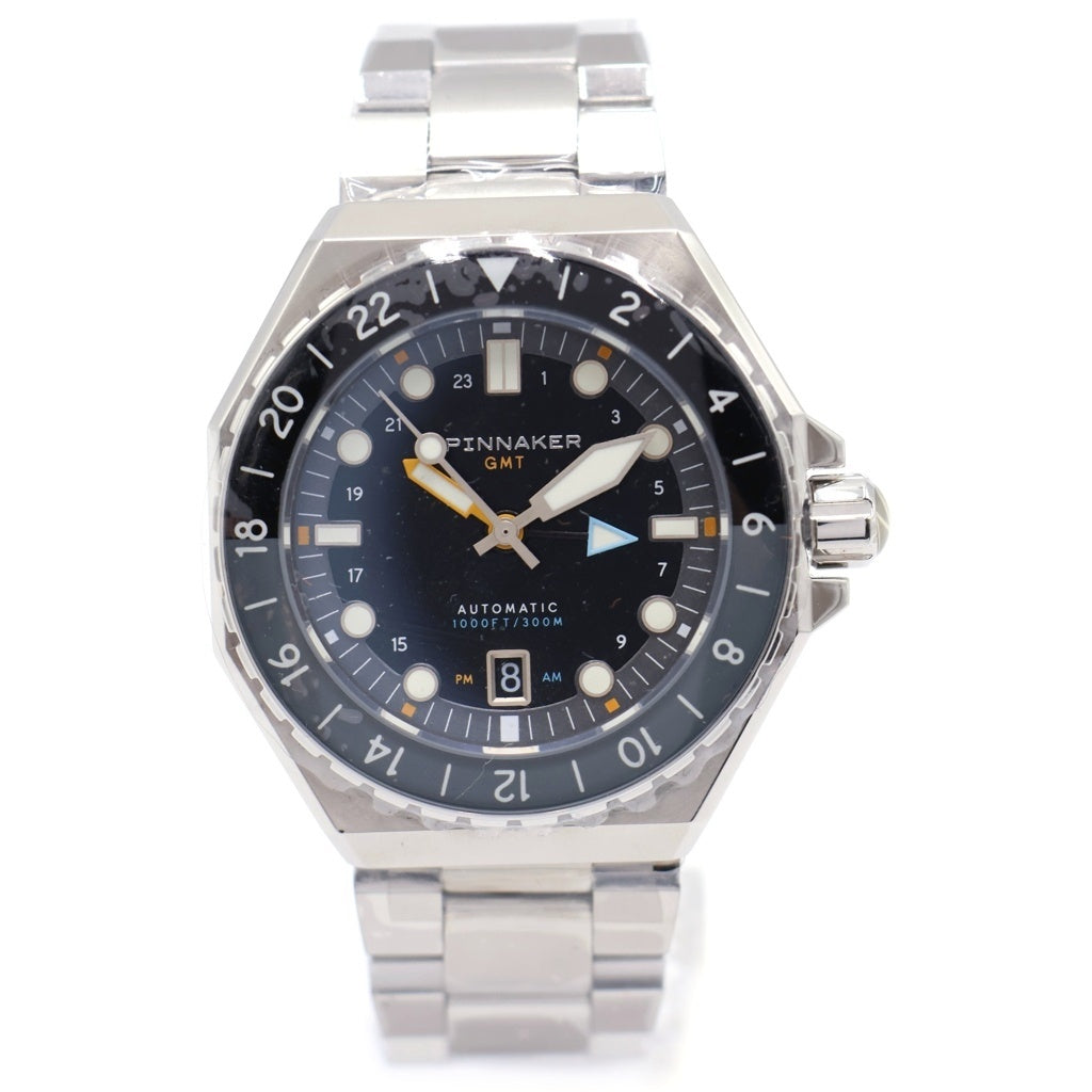 NO BRAND(ノーブランド) SPINNAKER スピニカ デュマ GMT オートマティック 自動巻き腕時計 シルバー SP-5119-11