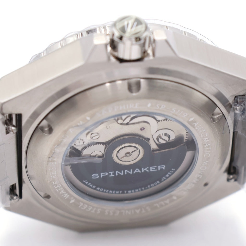 NO BRAND(ノーブランド) SPINNAKER スピニカ デュマ GMT オートマティック 自動巻き腕時計 シルバー SP-5119-11