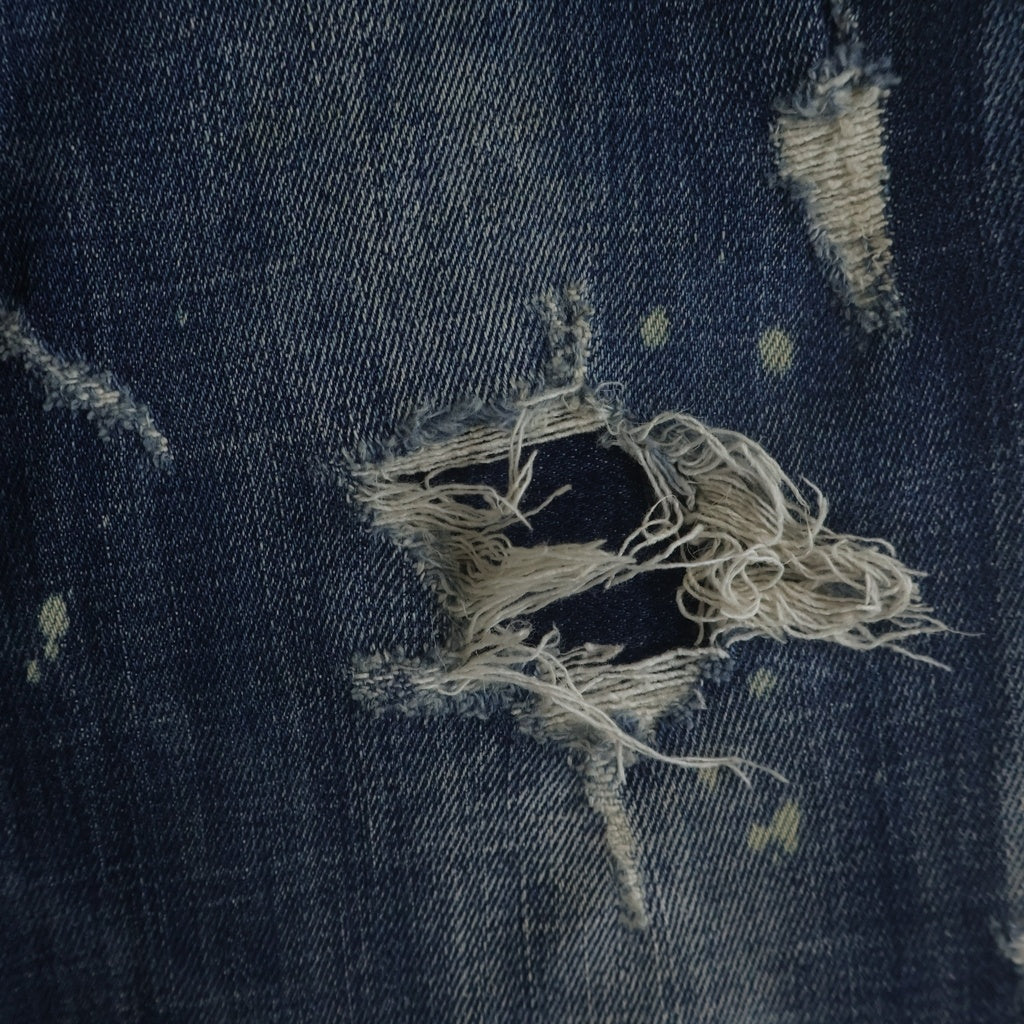 DSQUARED2(ディースクエアード) HOCKNEY JEAN ダメージ加工 スキニーデニムパンツ レディース インディゴ S75LB0111