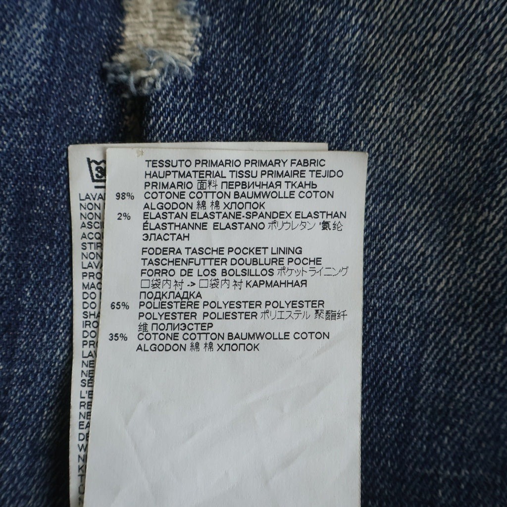 DSQUARED2(ディースクエアード) HOCKNEY JEAN ダメージ加工 スキニーデニムパンツ レディース インディゴ S75LB0111