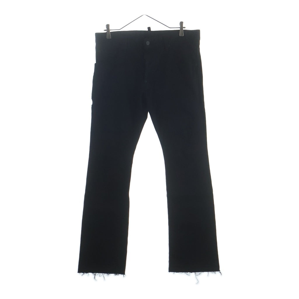 DSQUARED2(ディースクエアード) CROPPED FLARE JEAN クロップド フレアデニムパンツ ブラック S71LB0547