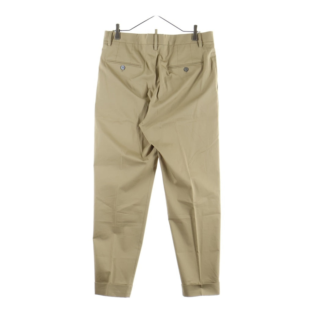 DSQUARED2(ディースクエアード) コットン シングル2Bテーラードジャケット スラックスパンツ セットアップ ベージュ S74FT0395