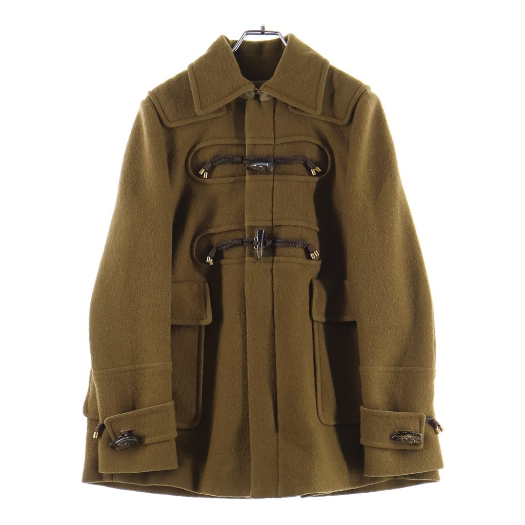 DSQUARED2(ディースクエアード) ウール ジップアップ ダッフルジャケット ブラウン 75AA007922359