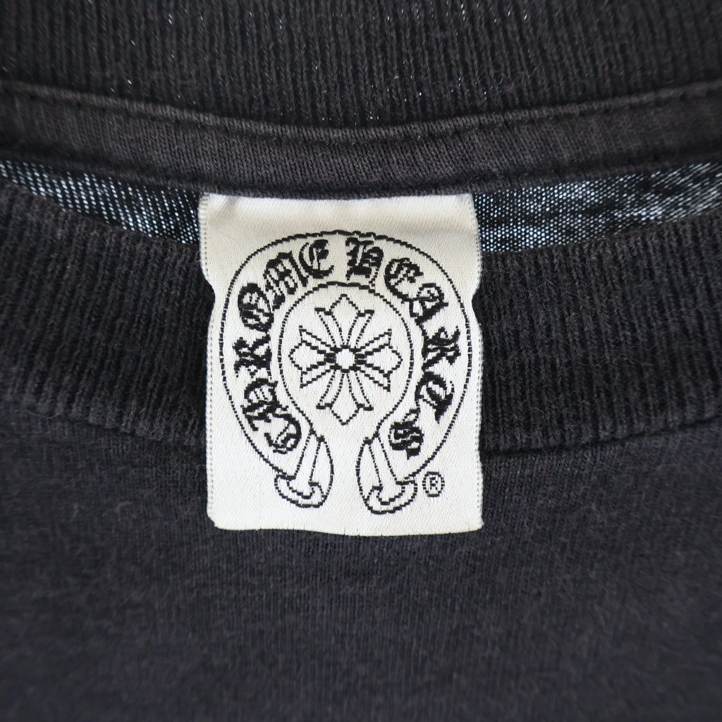 CHROME HEARTS(クロムハーツ) OLD CELTIC CROSS L/S TEE オールド バックケルティックCHプラスプリント クルーネック長袖Tシャツ カットソー ブラック