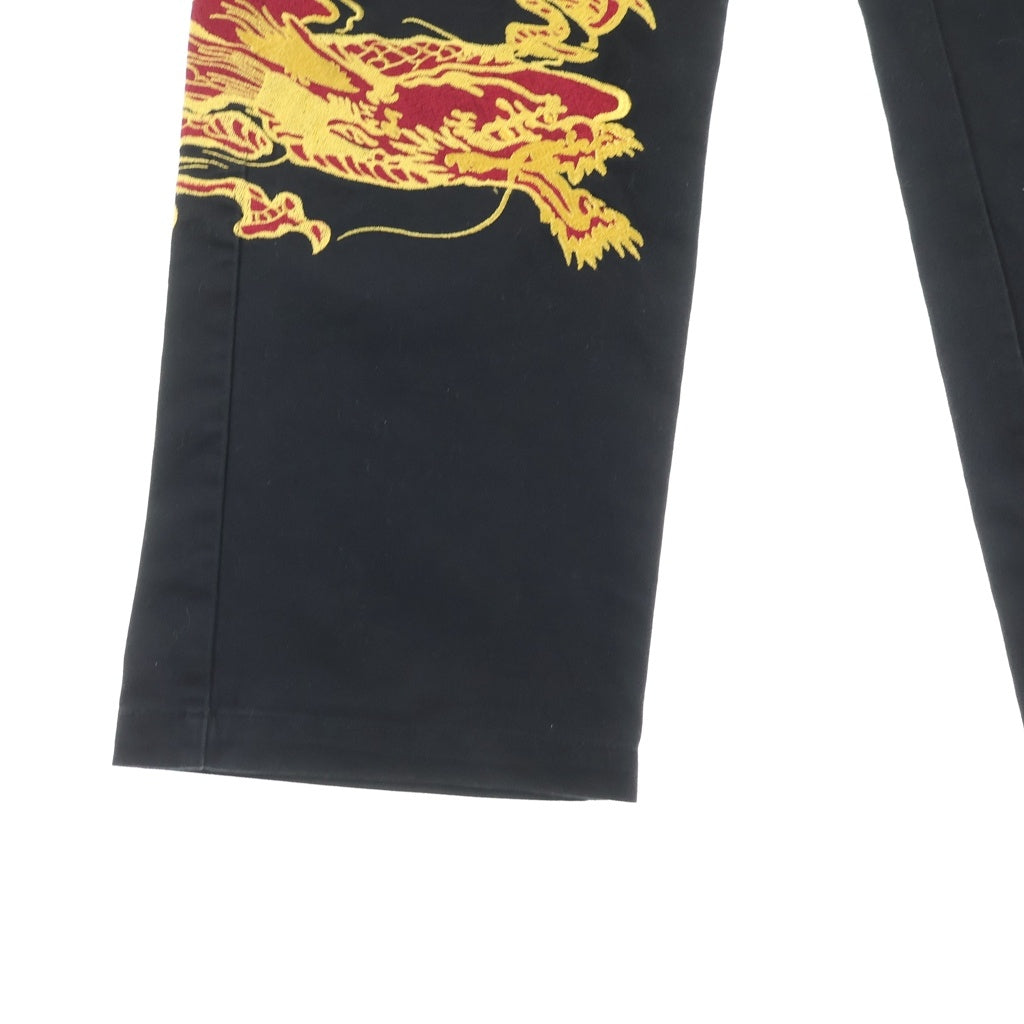 SUPREME(シュプリーム) 18AW Dragon Work Pant ドラゴンエンブロイダリー ワークパンツ ブラック