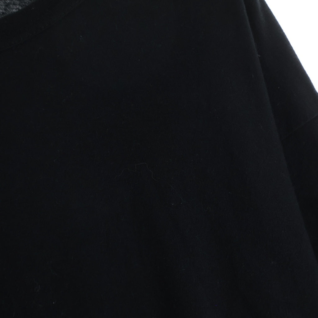 BLACK Scandal Yohji Yamamoto(ブラックスキャンダルヨウジヤマモト) 22SS ×MEDICOM TOY ×内田すずめ ×老月ミカ PATCH T-SHIRT クルーネック半袖Tシャツ カットソー ブラック HG-T43-989