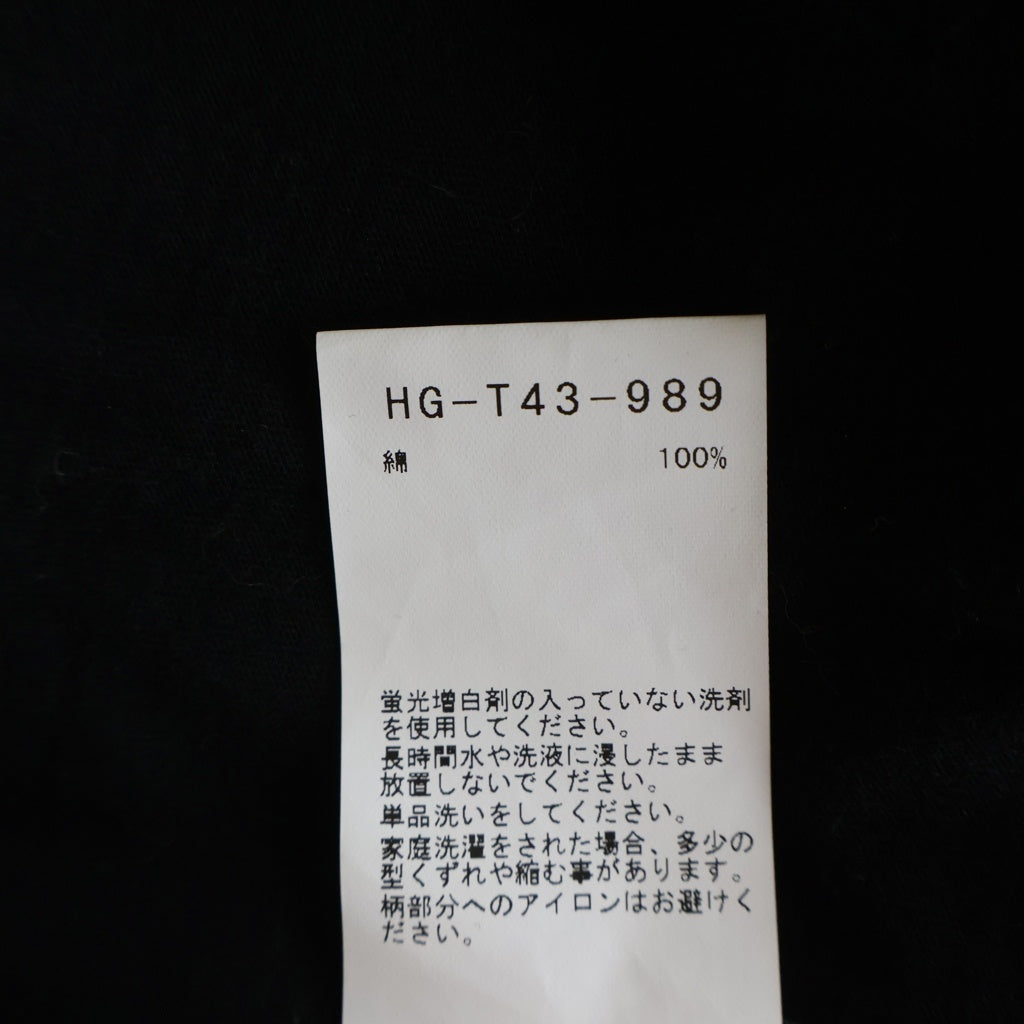 BLACK Scandal Yohji Yamamoto(ブラックスキャンダルヨウジヤマモト) 22SS ×MEDICOM TOY ×内田すずめ ×老月ミカ PATCH T-SHIRT クルーネック半袖Tシャツ カットソー ブラック HG-T43-989