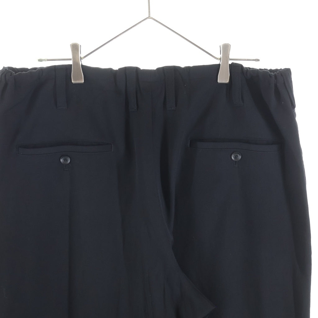 Yohji Yamamoto POUR HOMME(ヨウジヤマモト プールオム) 18SS ウールギャバ 定番ヒモパンツ ブラック HW-P10-100