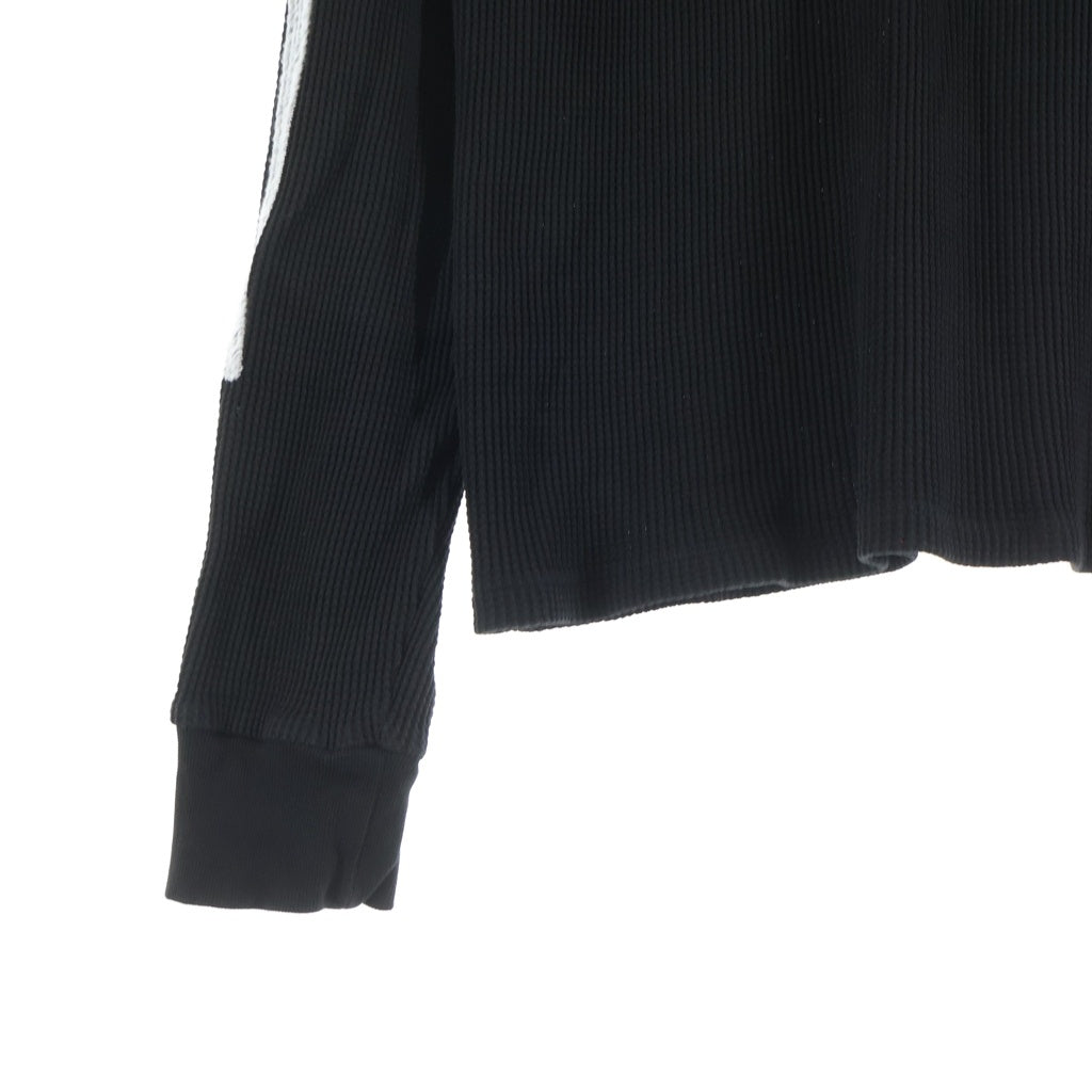 AMIRI(アミリ) 26SS BONES LONG SLEEVE TEE ボーン エンブロイダリー サーマル クルーネック ロングスリーブ カットソー ブラック AMTOJR1032