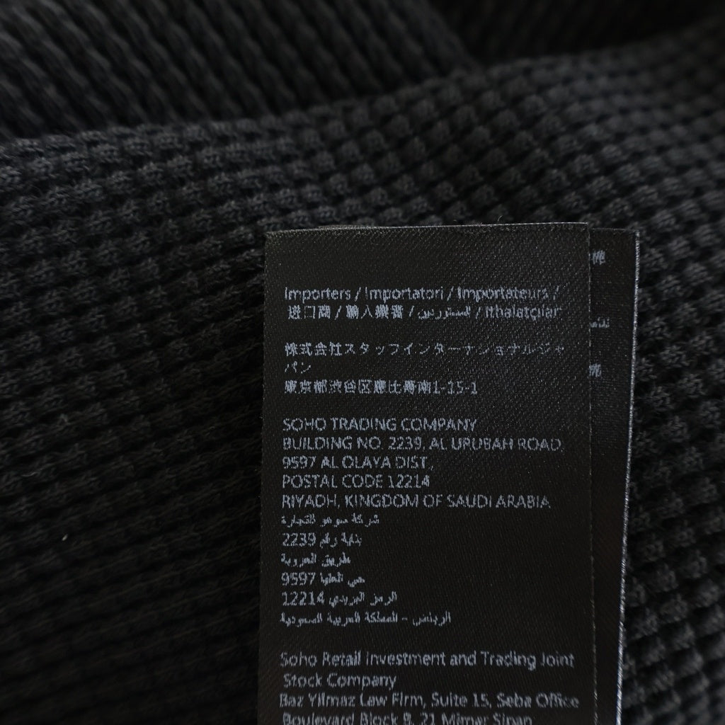 AMIRI(アミリ) 26SS BONES LONG SLEEVE TEE ボーン エンブロイダリー サーマル クルーネック ロングスリーブ カットソー ブラック AMTOJR1032