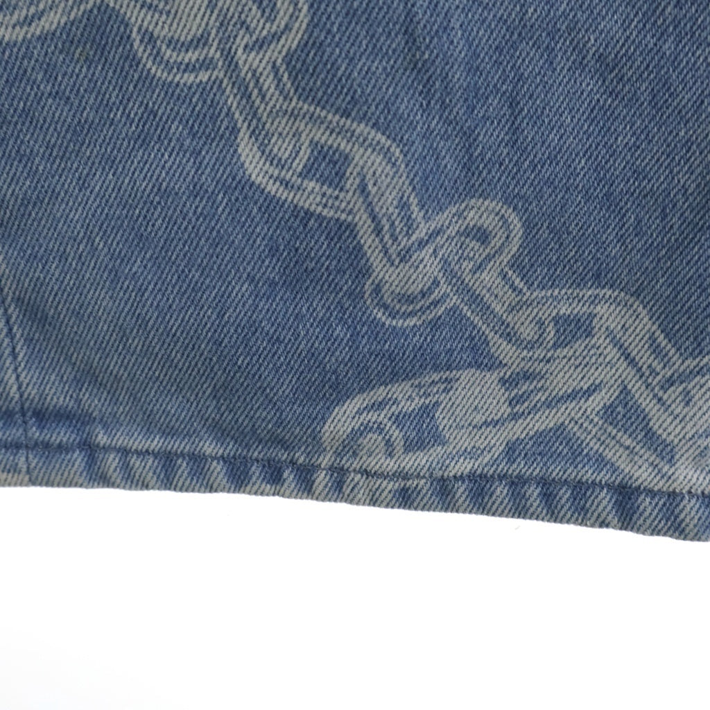 Aries(アリエス) LILLY CHAIN PRINT JEANS リリー チェーン プリント ボタンフライ デニム パンツ インディゴ FQAR30003 レディース