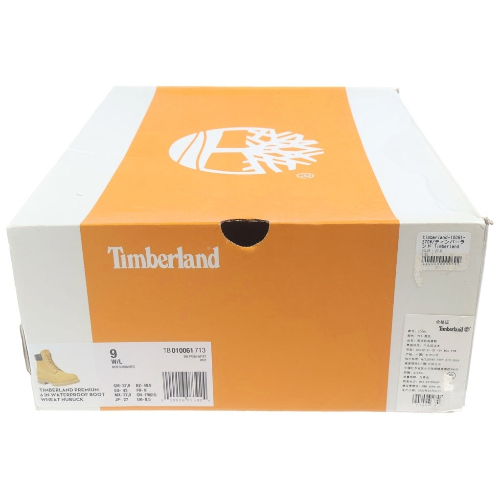 Timberland(ティンバーランド) 6 INCH PREMIUM WATERPROOF BOOT 6インチ プレミアム ウォータープルーフ ハイカットブーツ ブラウン 10061