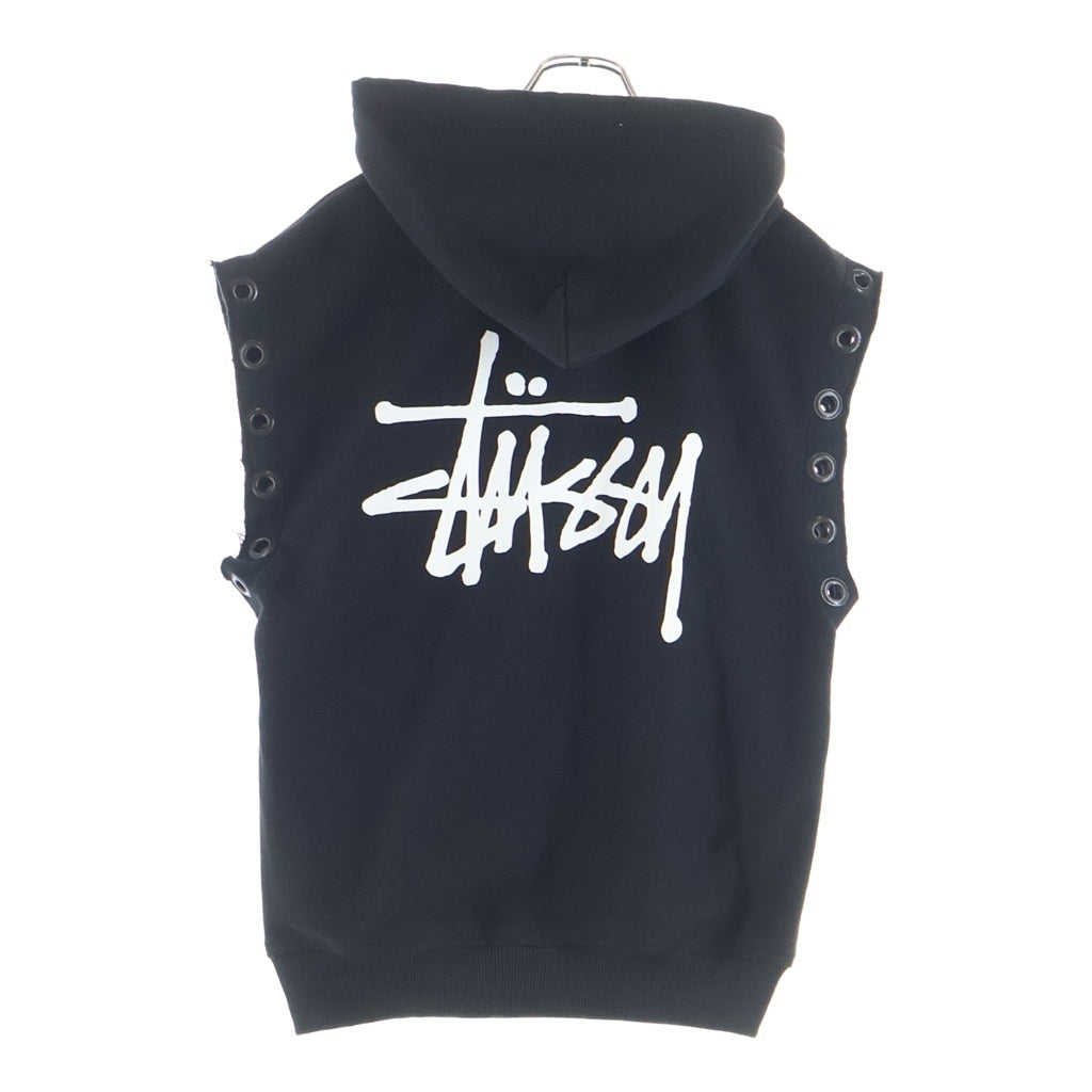 eYe COMME des GARCONS JUNYA WATANABE MAN(アイ コム デ ギャルソン ジュンヤ ワタナベ マン) 24SS AD2023 ×STUSSY CUSTOMIZ HOODIE ステューシー ノースリーブカスタム スウェットパーカー WM‐T909