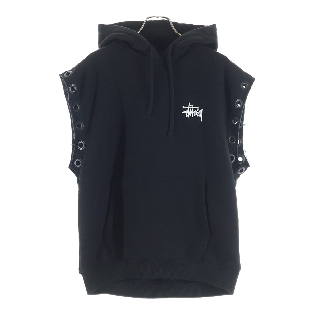 eYe COMME des GARCONS JUNYA WATANABE MAN(アイ コム デ ギャルソン ジュンヤ ワタナベ マン) 24SS AD2023 ×STUSSY CUSTOMIZ HOODIE ステューシー ノースリーブカスタム スウェットパーカー WM‐T909