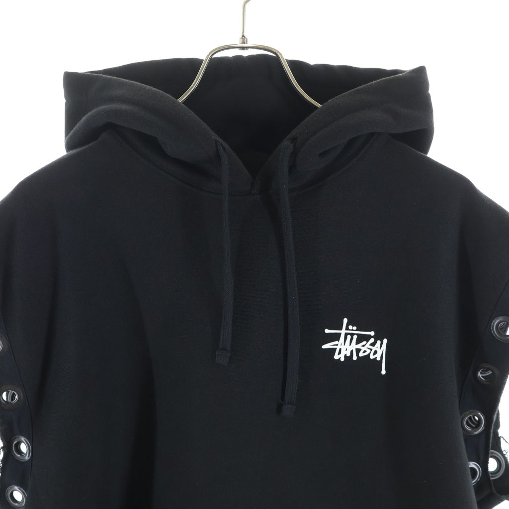eYe COMME des GARCONS JUNYA WATANABE MAN(アイ コム デ ギャルソン ジュンヤ ワタナベ マン) 24SS AD2023 ×STUSSY CUSTOMIZ HOODIE ステューシー ノースリーブカスタム スウェットパーカー WM‐T909