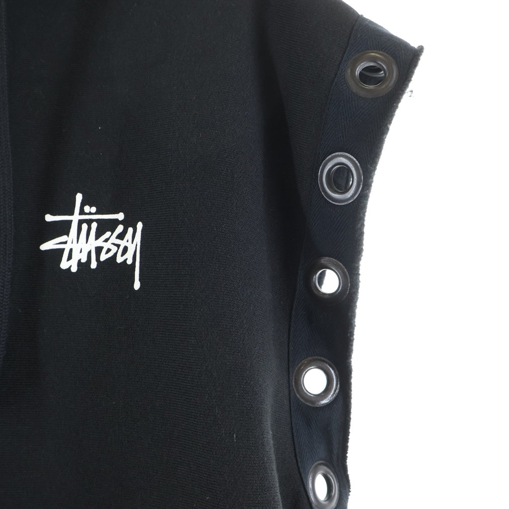 eYe COMME des GARCONS JUNYA WATANABE MAN(アイ コム デ ギャルソン ジュンヤ ワタナベ マン) 24SS AD2023 ×STUSSY CUSTOMIZ HOODIE ステューシー ノースリーブカスタム スウェットパーカー WM‐T909