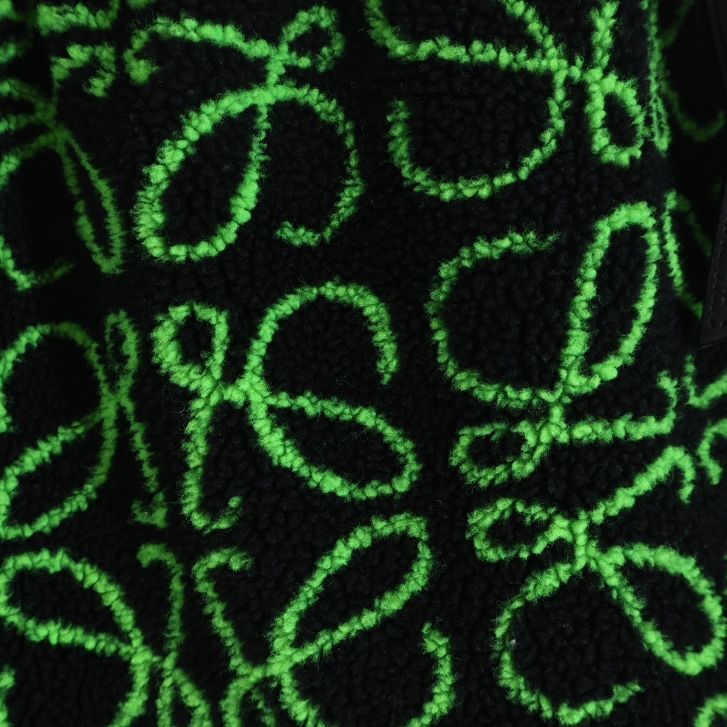 LOEWE(ロエベ) 22SS JACQUARD BERMUDA SHORTS アナグラム ジャガード バミューダ ショーツ ハーフパンツ ブラック/グリーン H526Y27J09