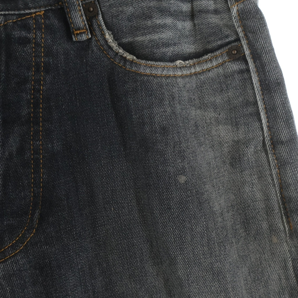 Acne Studios(アクネ ストゥディオズ) 25AW 1981 U BLACK TRAFALGAR ブラックトラファルガー ルーズフィット ボタンフライデニムパンツ C00081