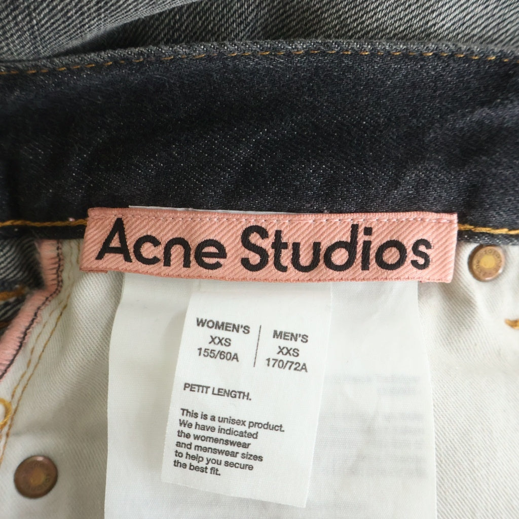Acne Studios(アクネ ストゥディオズ) 25AW 1981 U BLACK TRAFALGAR ブラックトラファルガー ルーズフィット ボタンフライデニムパンツ C00081