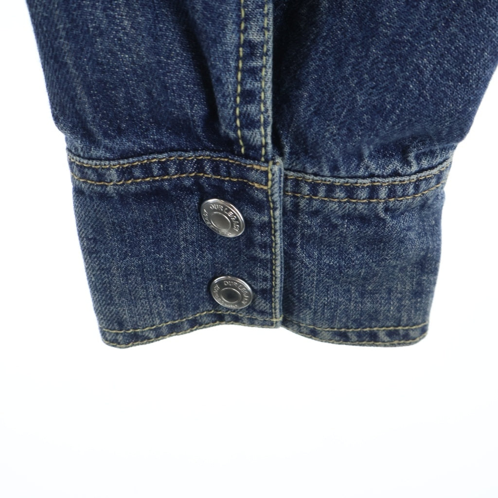 OUR LEGACY(アワーレガシー) 24AW VINTAGE DENIM TRUCKER JACKET ヴィンテージデニム ジップアップ トラッカージャケット インディゴ M4245TW