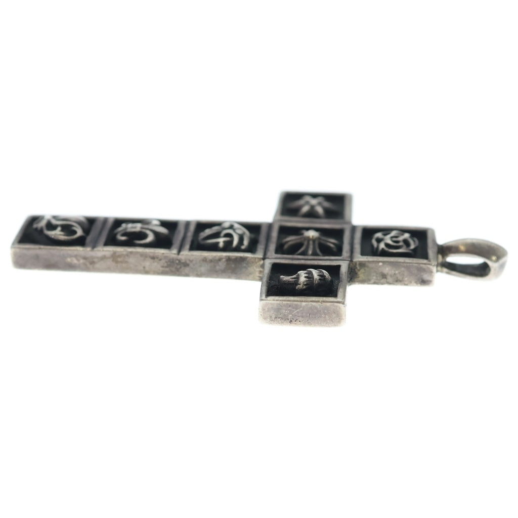 CHROME HEARTS(クロムハーツ) FRMD CRS マルチフレームドクロス ペンダント ネックレストップ シルバー