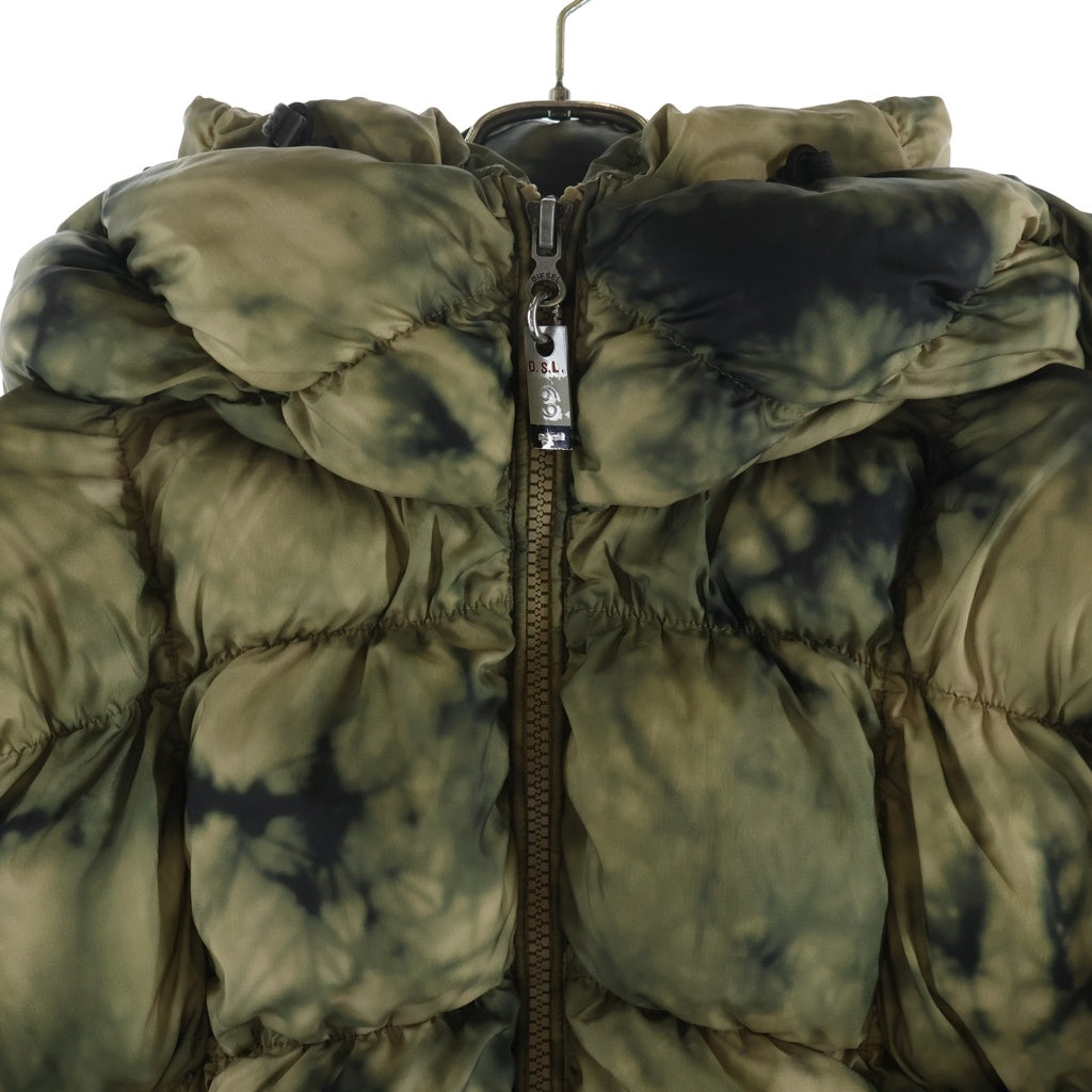 DIESEL(ディーゼル) W-RALLE JACKET タイダイ柄 Wラール 中綿 ジャケット グリーン A06215 0DGAN