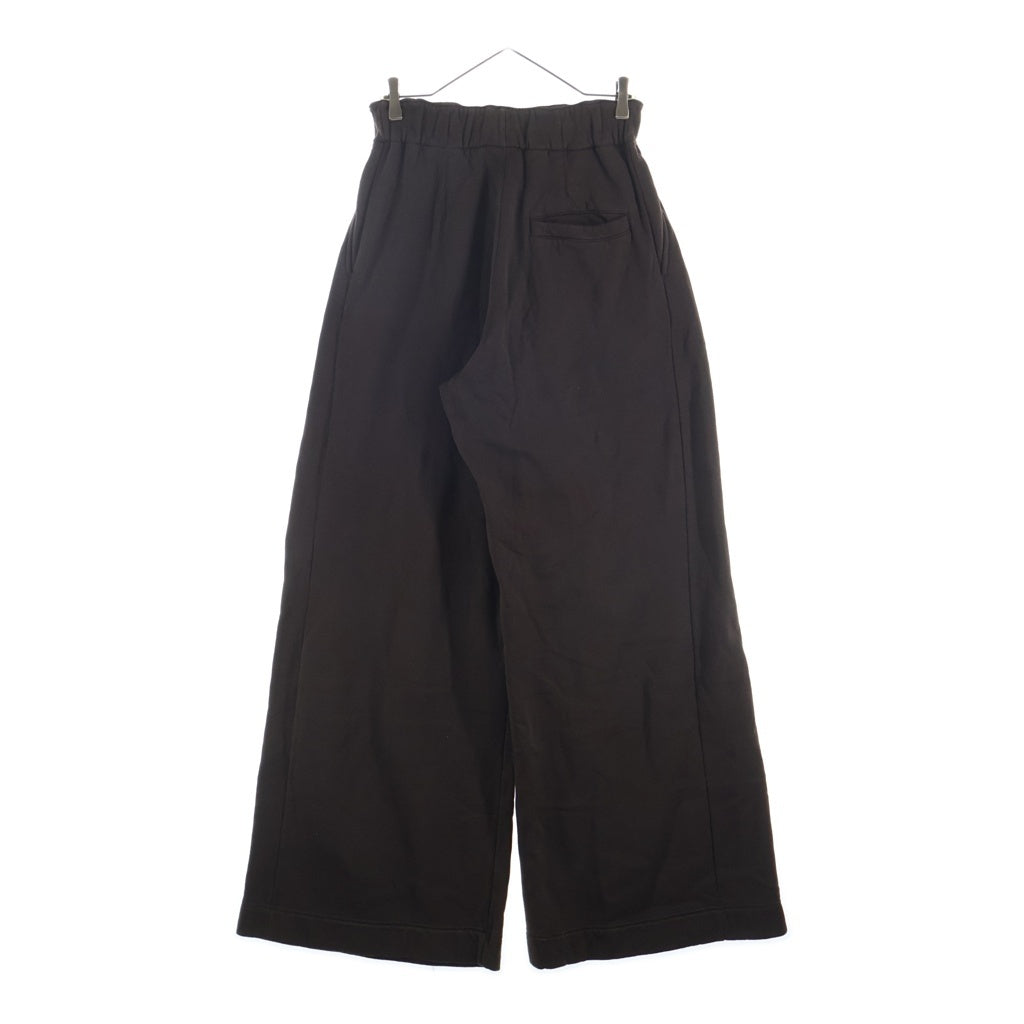 DRIES VAN NOTEN(ドリスヴァンノッテン) HAMA WIDE SWEAT PANTS ハマ タック ワイド ロング スウェットパンツ ブラウン