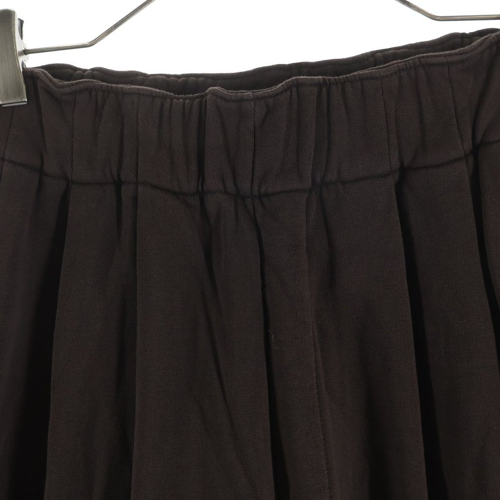 DRIES VAN NOTEN(ドリスヴァンノッテン) HAMA WIDE SWEAT PANTS ハマ タック ワイド ロング スウェットパンツ ブラウン
